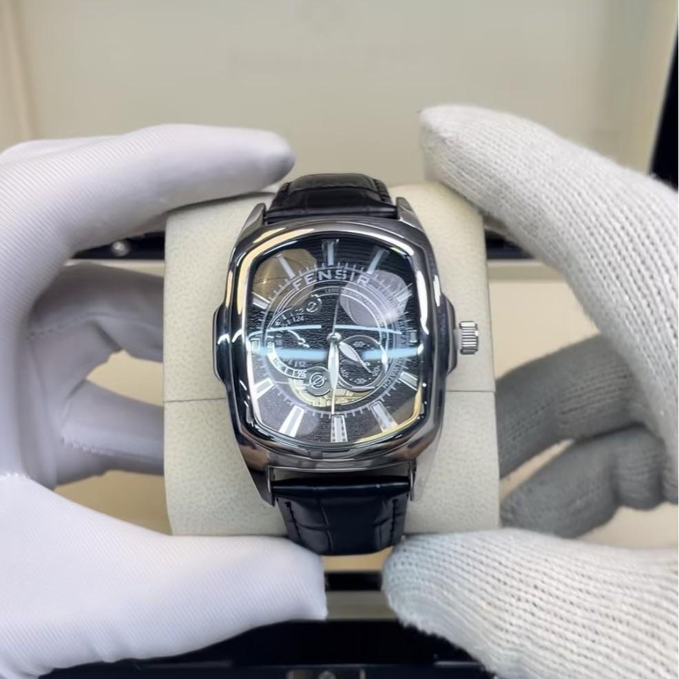Men's Punk Watch Luminous Calendar Faux Leather Strap Quartz Watch Students Father's Day Gifts