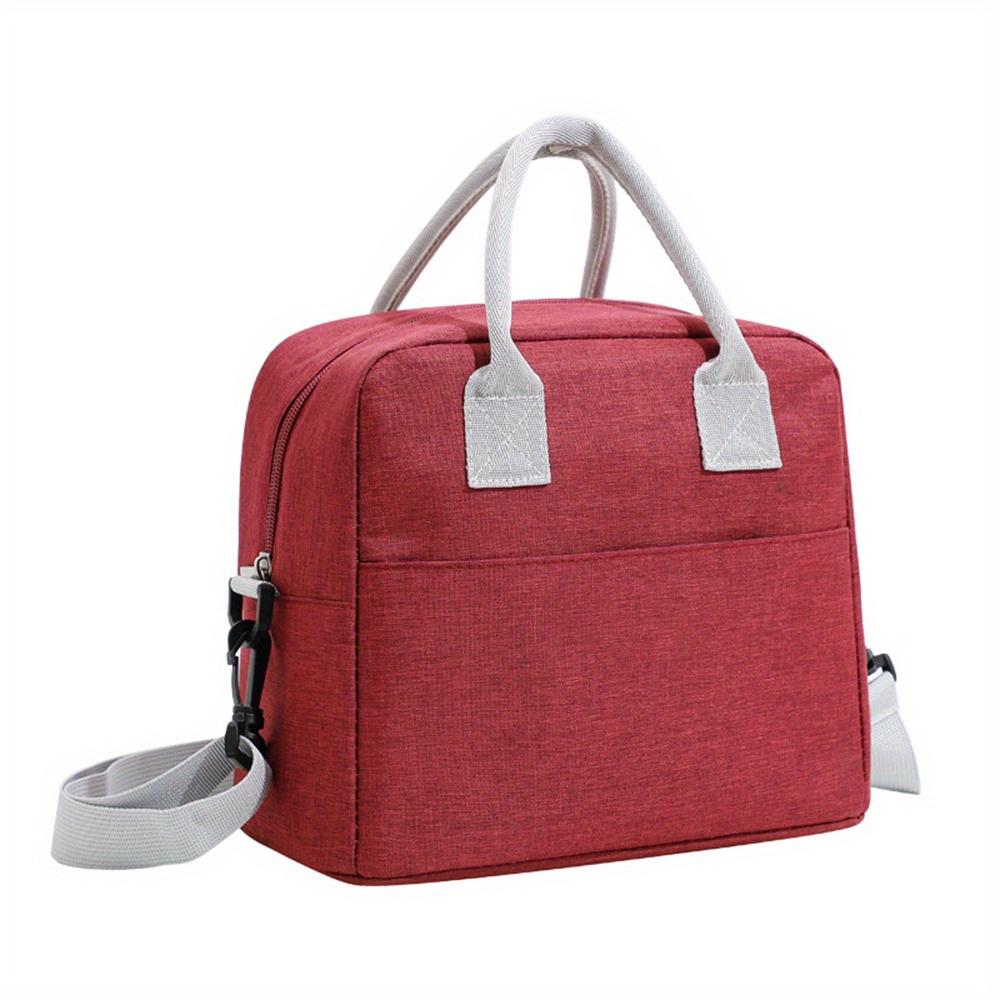 Portable Lunch Bag Cooler Tote Hangbag Picnic Insulated Box Canvas Thermal Food Container Men Women Kids Travel Lunchbox