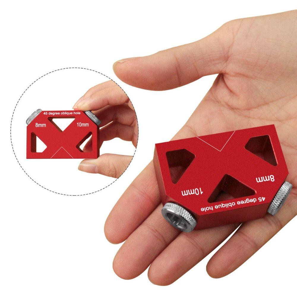 3-10mm Bit Sizes Oblique Hole Locator Multifunctional Design Woodworking Hole Jig  Carpentry Tasks