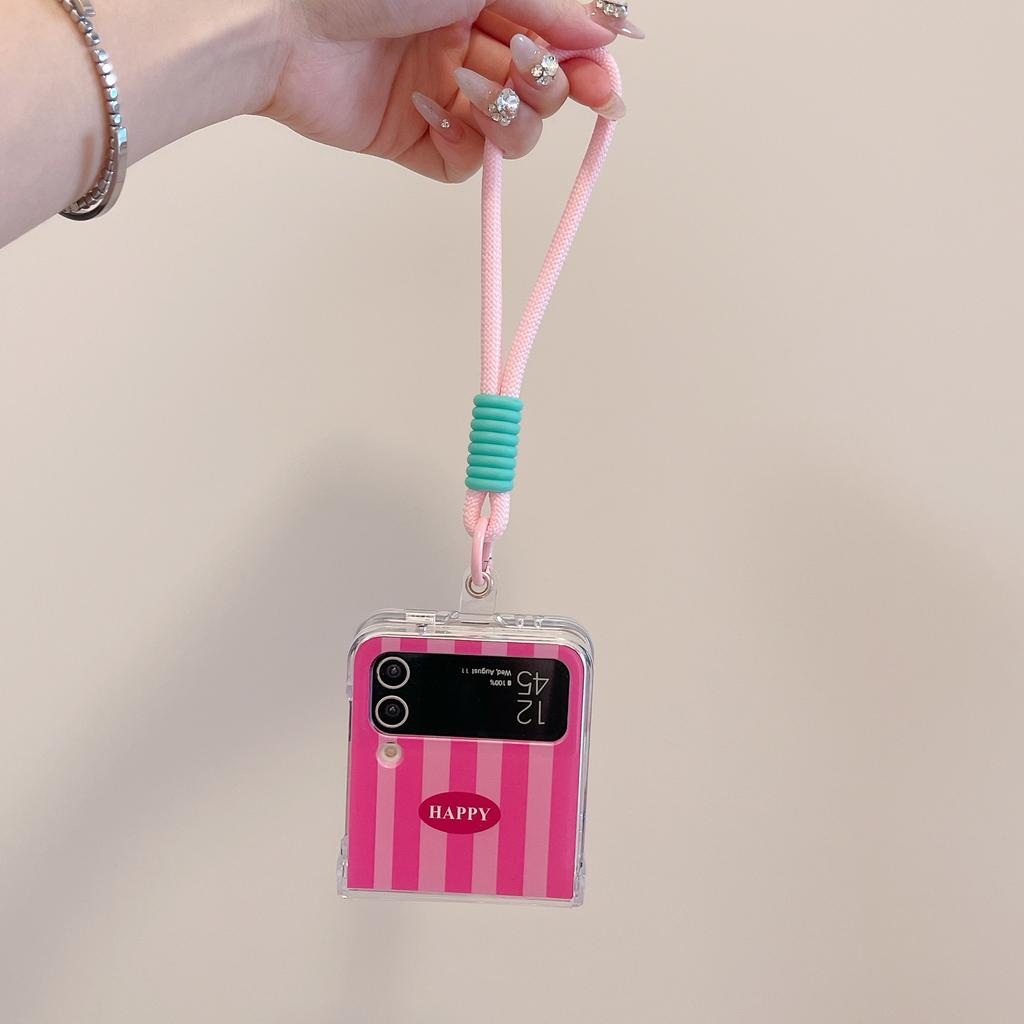 Nové skládací pouzdro na telefon s vyšívaným kresleným motivem jezevčíka pro Galaxy Z Flip 3 4 5 6 roztomilé pouzdro na telefon pro dívky