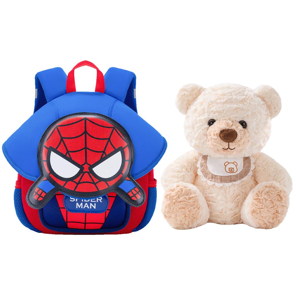 New Disney Strawberry Bear Series Neoprene With PU Small Kids' Bag Backpack Kids' Pink/Blue B20124-L
