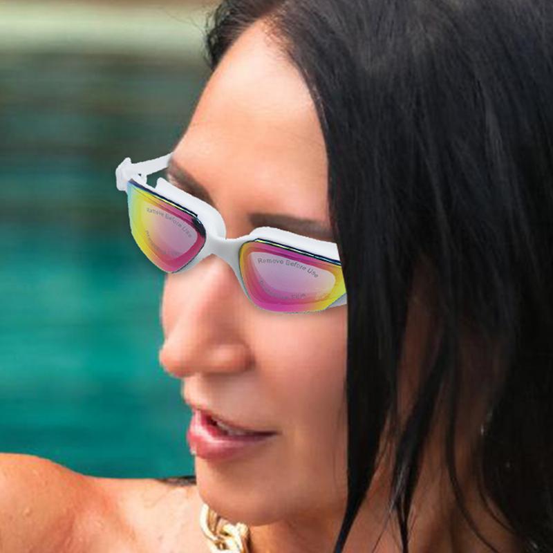 Waterproof Swimming Goggles Anti-Fog Swim Goggles Clear No Leakage Colorful Design Swimming Goggles For Men Women Adults