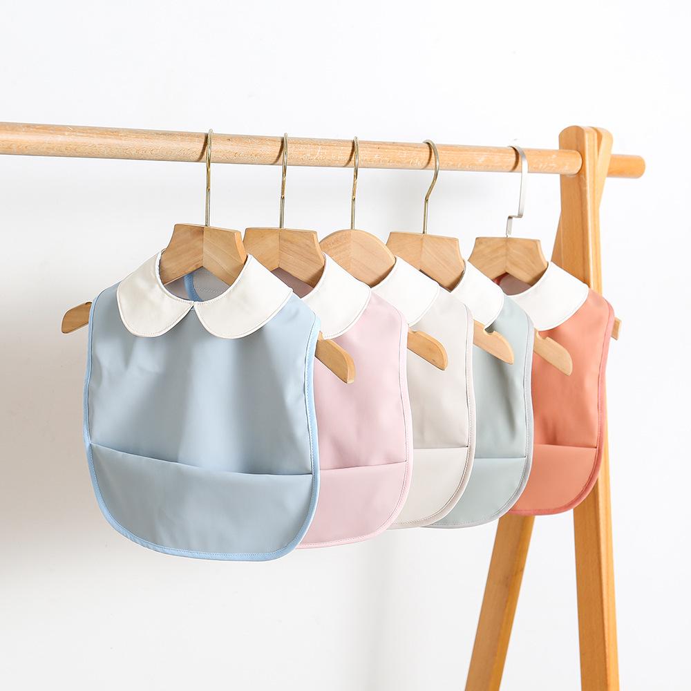 Korean Reversible Waterproof Infant Bib - Wash-Free, Anti-Stain, Baby Sleeveless Apron