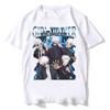 Satoru Gojo Jujutsu Kaisen T-Shirt Vintage Streetwear Anime Short Sleeve Men Clothing High Quality Summer T Shirt