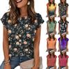 Women's Loose-Fit Fashionable Casual Retro Print T-Shirt