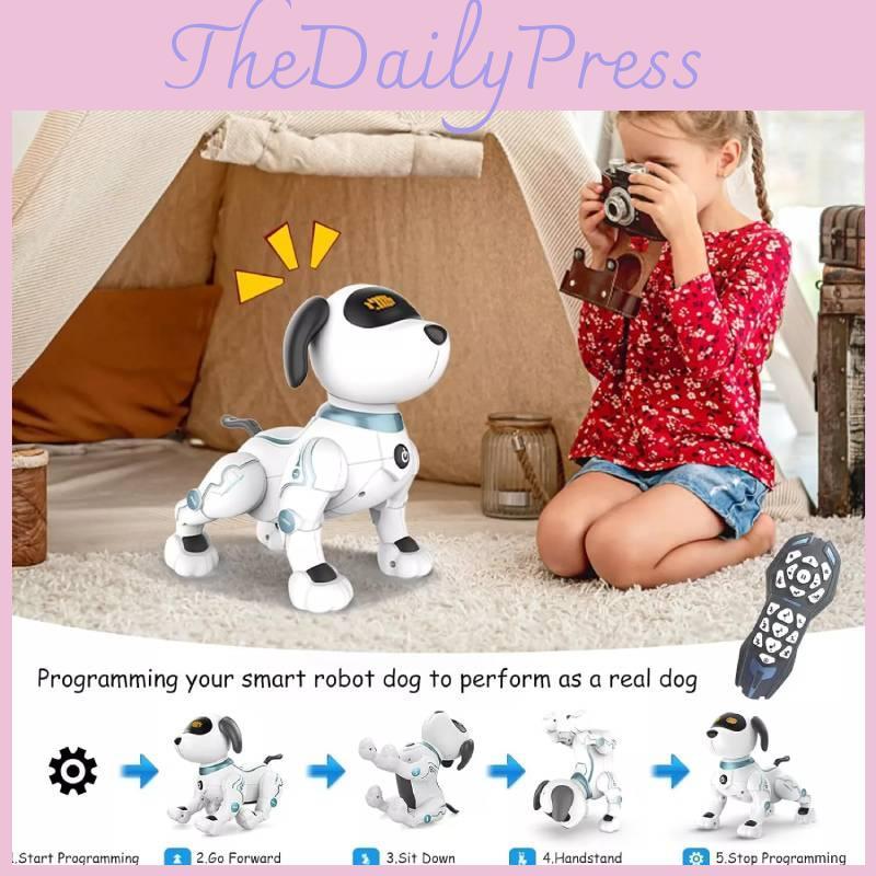 Innovative Remote Control Programming Trick Dog Interactive Robot Toy For Kids