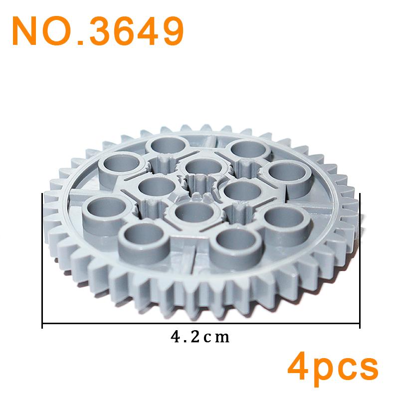 Technical Parts Brick Playset Link Chain Tank Belt Track Wheels Truck Car Gear MOC Brick Toys Playsets 3711 3873 88323 57520 57519 42529