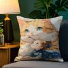 Cute Girl School Decorations 2 Pillow Case Natural Linen Pillow Case Double-Sided Decor Sofa Pillowcase Home Decor