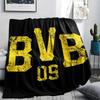 1 Manta de Franela con Estampado del BVB, Alta Calidad para Todas las Estaciones, Decoración del Hogar, Calidez y Comodidad, Perfecta para Regalos de Navidad