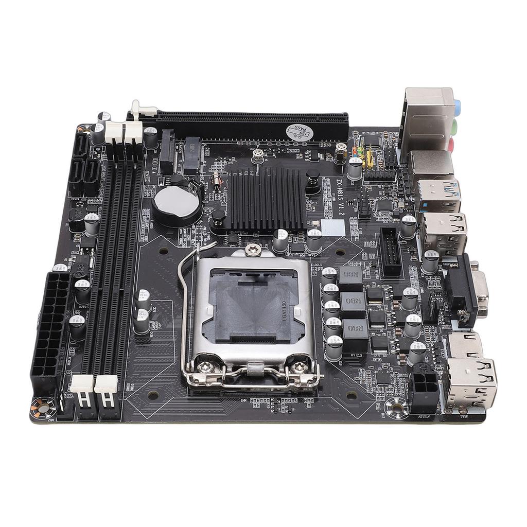 H81 Motherboard Support for   I3 I5 I7 Dual Channel DDR3   ITX Gaming Main Board with Serial ATA 6GbCelsiuss M.2 NVMe Slot PCI Express X16