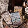 30 Sheets Chinese Style Vintage Calligraphy Note Paper Non-Sticky Material Paper Retro Text Decorative Scrapbooking Journal