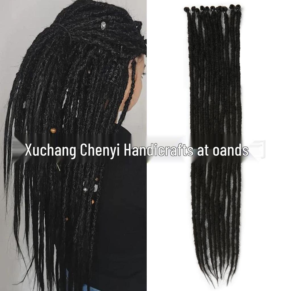 24" Multicolor Gradient Reggae Dreadlock Wig for Women