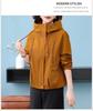 Spring & Autumn Hooded Windbreaker for Middle-Aged and Elderly Women - Plus Size Jacket, Perfect Mother’s Day Gift