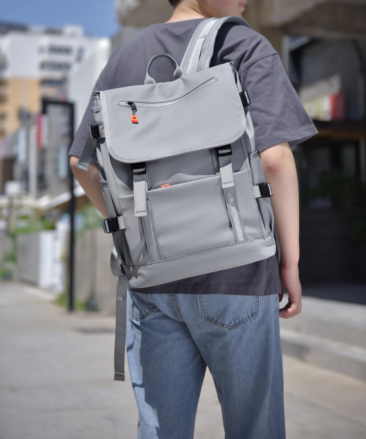 

Autumn/Winter 2023 Fashion Backpack: Unisex Business Laptop Bag, Casual Outdoor Sports Pack, and Student Schoolbag. сірий колір