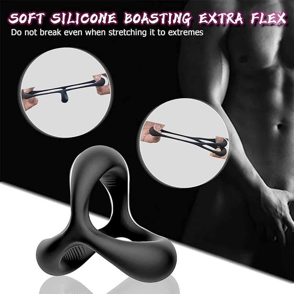 Adult Toys Triangle Men Penis Ring Sex Products Cock Ring Sperm Lock Gadget Long Lasting Chastity Cage For Men