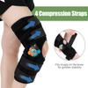 Hinged Knee Brace with Side Stabilizers ROM Knee Support Adjustable Knee Immobilizer for Knee Pain ACL MCL PCL Arthritis