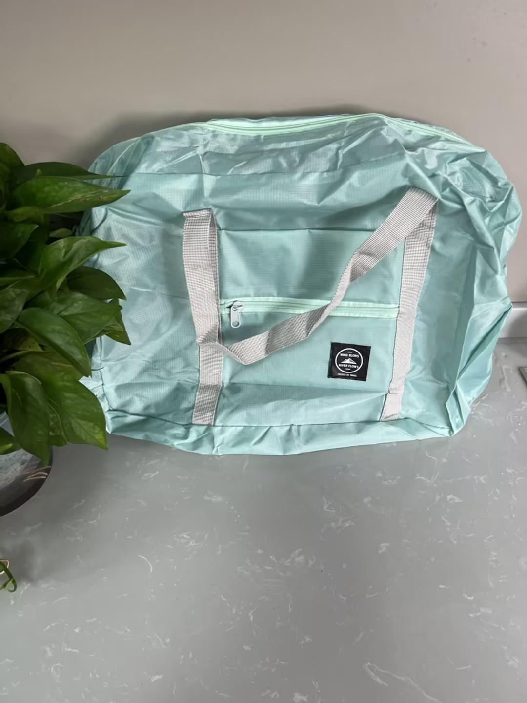 

Большая складная дорожная сумка-тележка для хранения одежды 45*14*32cm синий