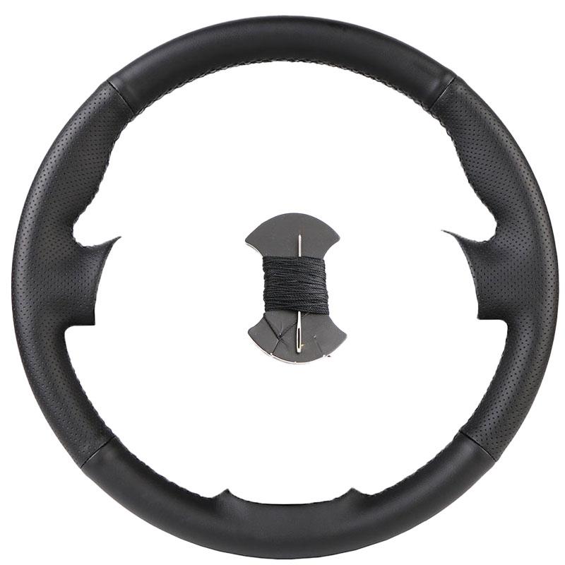 Customize Hand Sewn Anti-Slip Safety Car Steering Wheel Cover Exact Fit For Mazda 2 2008-2014 Microfiber Leather Auto Grip Cover