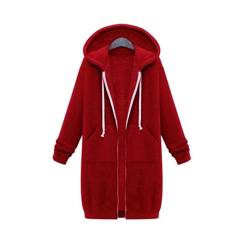Autumn/Winter Oversized Velvet Hooded Cardigan for Women