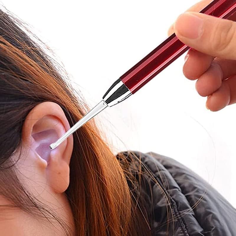 Earpick with Light, Earpick, Stainless Steel, Lighted, Ear Cleaning, Nursing Care Earpick, Convenient Goods, Gift for Children, Cute, Parenting