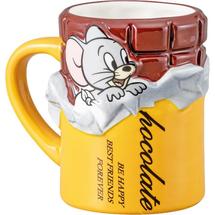 [Sanart] Tom & Jerry Mug, Chocolate Toffee, 300ml, Tom & Jerry Goods, Pink, SAN4953 8x8x9cm