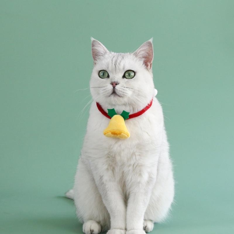 Pack of 2 Plush Pet Collars Funny Christmas Party Dogs Collar Pet Party Neckwear Cats Collar for Festival Celebration