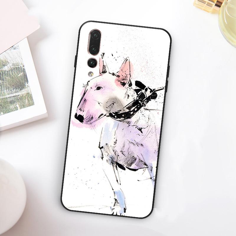 English Bull Terrier Dog For Huawei Nova 11 10 9 SE Y70 Y60 Y90 Y61 Y91 Y73 Y72 12i 11i 8i P30 P40 Lite P60 Pro Case