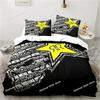 3D Print Drinks R-Rockstar Energy Logo Bedding Set Boys Girls Twin Queen King Size Duvet Cover Pillowcase Bed boys Adult Bedroom