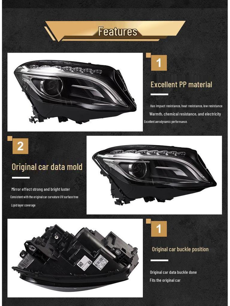 Headlight Headlamp for Mercedes-Benz GLA200/260/220 W156 (2014-2016)