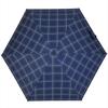 Nifty Colors Folding 50cm Umbrella, Light-Blocking Check, 5-Tier Mini, Navy,