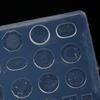 Nail Art Mini Dinner Plate Mold 3D Relief Manicure Templates Nail Art Transparent Silicone Nail Mold