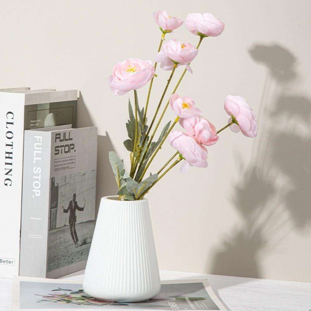 Solid Color Water Cultivation Vase Plastic Flower Arrangement Vase Nordic Flower Vase