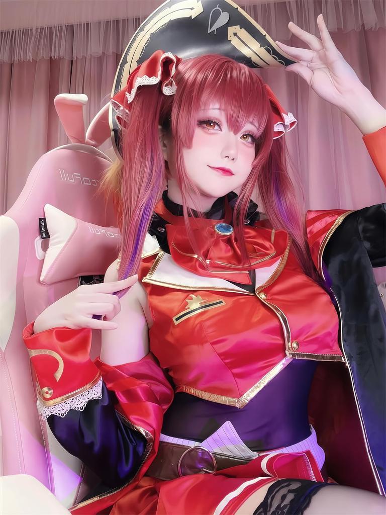 VTuber Cosplay Houshou Marine Cosplay VTuber Cosplay Captain Virtual YouTuber VTuber Cosplay Hololive Size [NOKIJP] Costume, Marilyn, Costume,