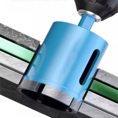 Quick Hole Punching Coated Drill Bit Blue Coating Tile Drill Bit Hole Opener  Glass Cutting