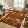 Dog Theme Crystal Velvet Rug Personalized Custom Name Text Soft Floor Mat Home Decor