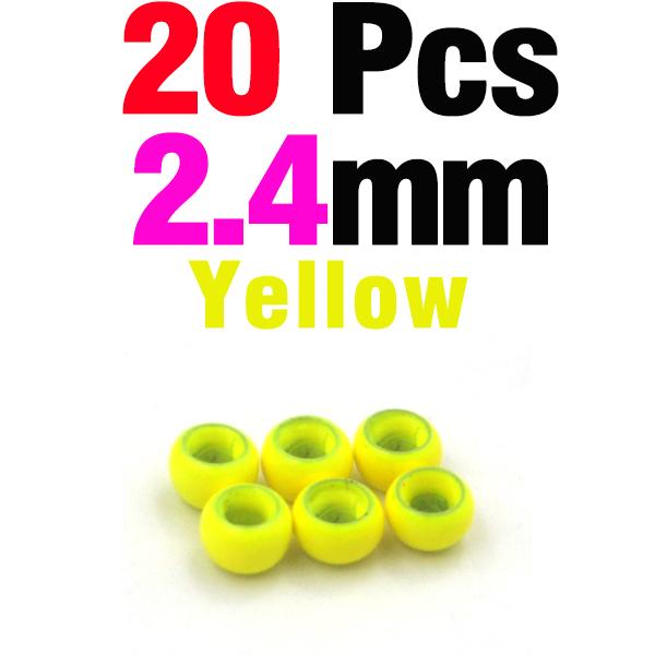 MNFT 20Pcs Brass Fly Tying Bead Beads Fly Fishing Materials Size 2mm 2.4mm 2.8mm 3.2mm 3.4mm 3.8mm