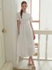 Liel Peach Corset Dress (White)