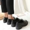Black Soft Sister Small Leather Shoes Women'S British Style Flat Spring Retro Japanese Jk Uniform Single Shoes Tide