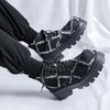 2025 neue Herrenschuhe Plateau erhöhend Martin Boots Modetrend vielseitig lässig kurze Workboots 77067-R