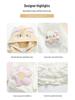 2025 Girls' Hooded Fashion Outerwear: Trendy Macaron Coat for Spring & Autumn