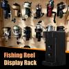 Fishing Reel Holder Wall Mount Fishing Reel Storage Organizer Quick-Release Tackle Hanger Wall Mounted Hanger Display Bracket