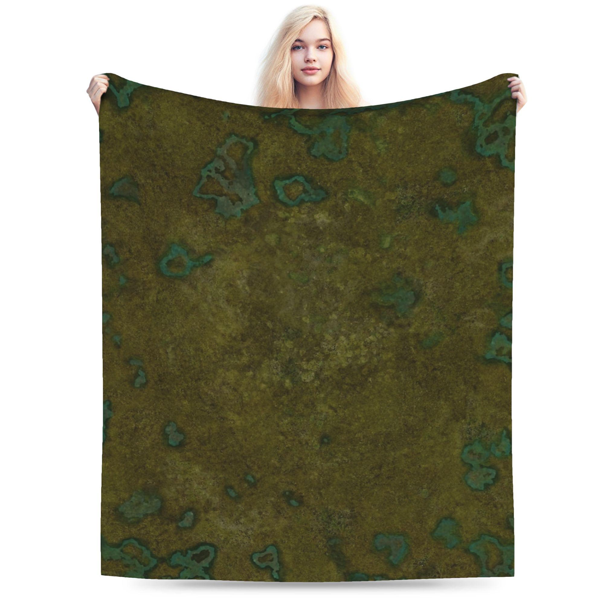 Comfortable Grass Battlemat Blankets Warm Soft Comfortable Plush Throw Blanket For Kids Home Decor Flannel Bedspread Bed Cover 75x90cm