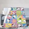 Snoopys Cartoon Dog Flannel Blankets Creative Throw Blankets for Sofa Bedding Lounge 200x150cm Rug Piece,