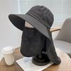 Outdoor Hat Scarf Breathable Neck Protective Wide Brim Unisex Anti-slip Full Protection Windproof Fixed Strap Fishing Camping Cycling Fisherman