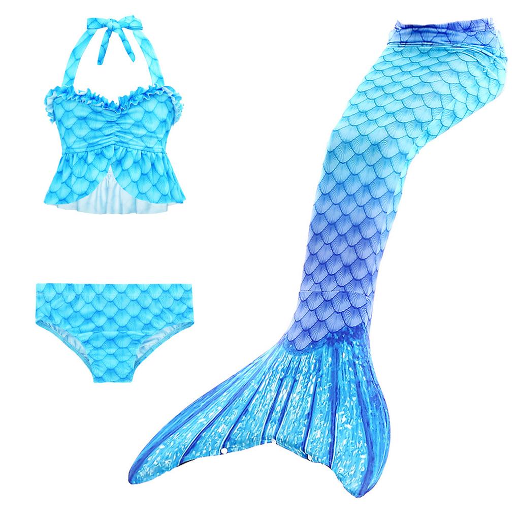 Children's clothing European and American foreign trade children's mermaid swimsuit bikini three-piece hot spring swimsuit girls swimsuit 1