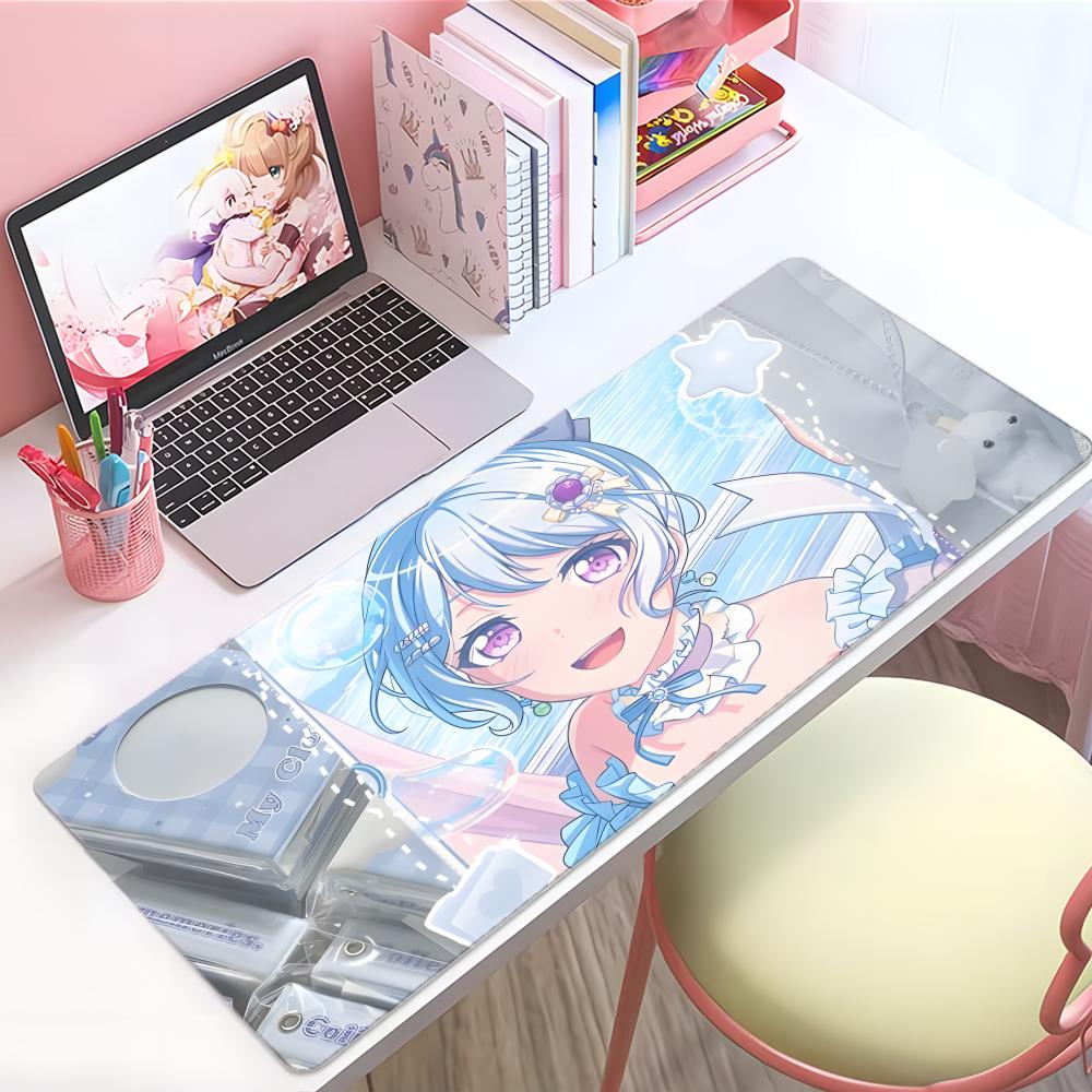 Soft Emotional Anime Kkanon Mouse Pad Large Thick Desk Pad Stitched Edges Gaming Mouse Mat For Pc