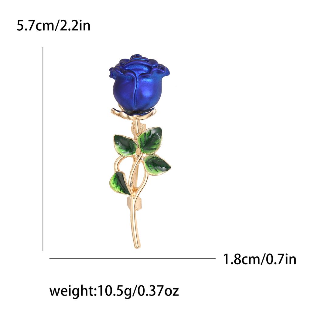 Fashion Temperament Elegant Rose Brooch, High-End Clothing Collar Pin With Accessories