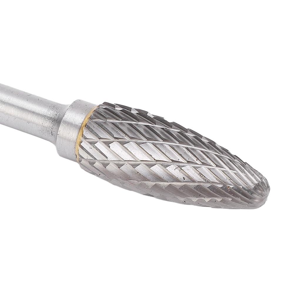 Double Cut Burr Rotary File Tree Shape Carbide Rotary Burr Tree Shape Burr Chassis Metal Polishing