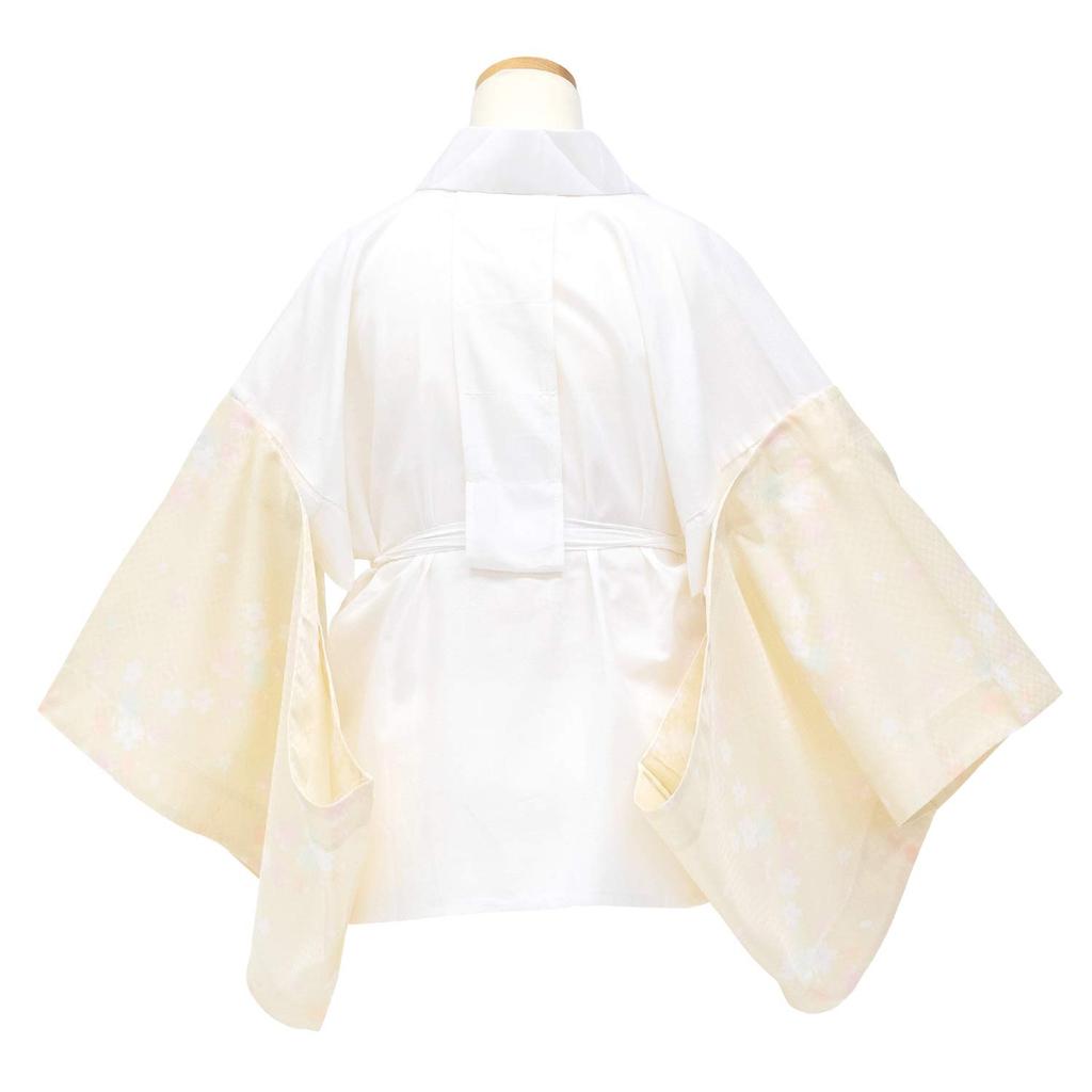 Washable set spare all year kimono collar [KYOETSU] half-kimono undergarment, 2-piece (half-kimono undergarment, sleeves), underwear, Yuzen, round,