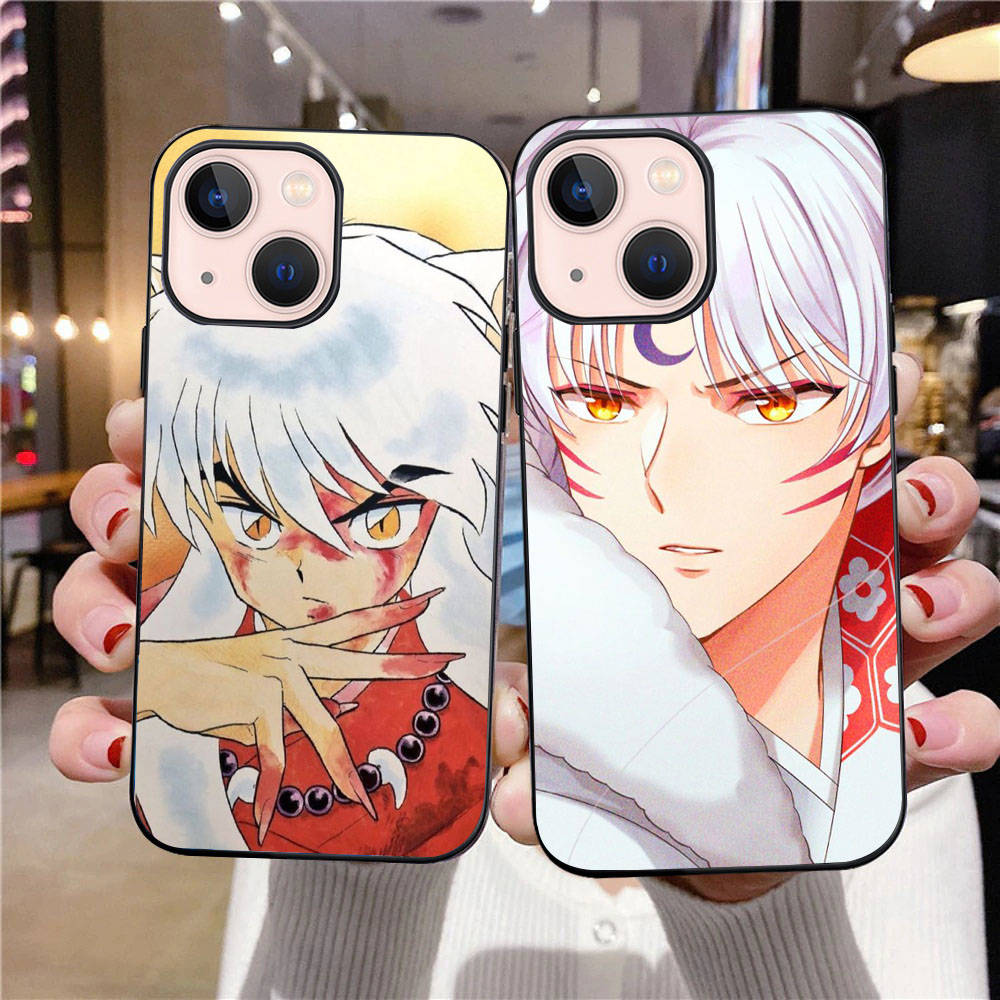 B-3 Inuyasha Black Case for Samsung S24 S23 S22 S21 S20 FE S10 Lite Ultra S7 S8 S9 Plus A05S A11 A12 A13 A15 A22 A24 A25 A32 A52 A71 5G